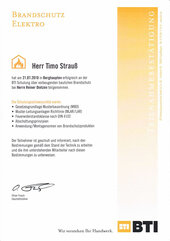 Timo Strauß, Baulicher Brandschutz